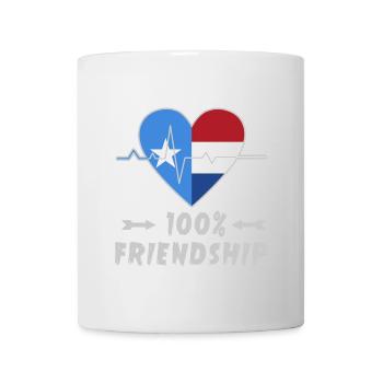 Somalia and the Netherlands 100% friendship - Mug - white - Front