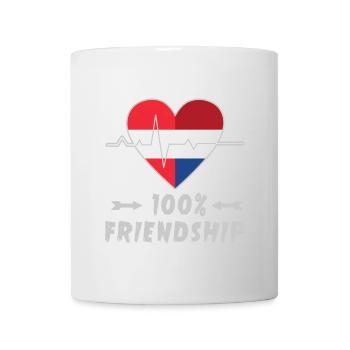 L'Autriche et les Pays-Bas : amitié à 100 % - Mug blanc - blanc - Devant