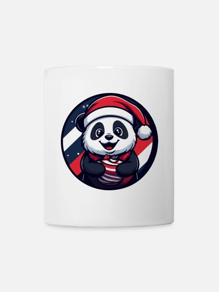 Panda Weihnachten Christmas - Tasse - Weiß