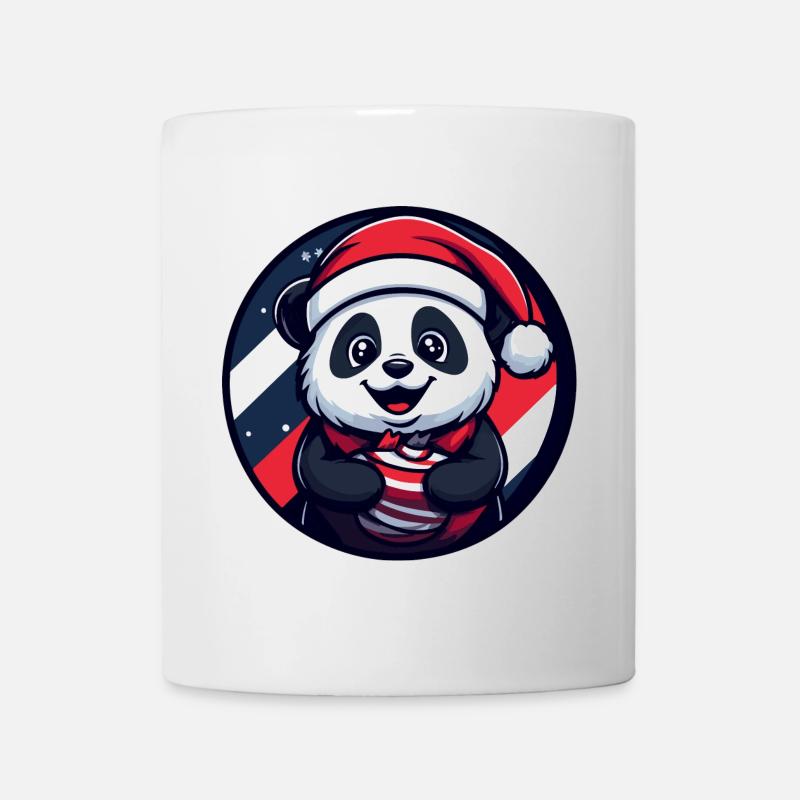 Panda Weihnachten Christmas - Tasse - Weiß