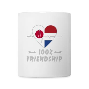 Le Japon et les Pays-Bas, une amitié à 100 % - Mug blanc - blanc - Devant