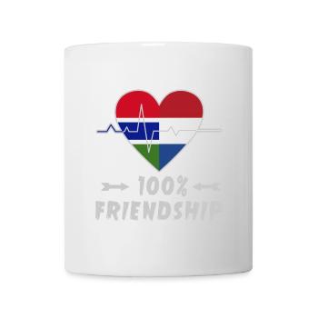 Gambia and Netherlands 100% friendship - Mug - white - Front