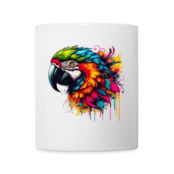 Papagei - Tasse - Weiß - Vorne
