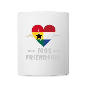 Ghana and Netherlands 100% friendship - Mug - white - Front