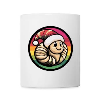 Schnecke Weihnachten Christmas - Tasse - Weiß - Vorne