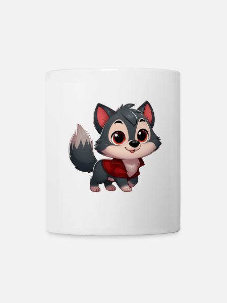 wolf 4 - Mug blanc - blanc