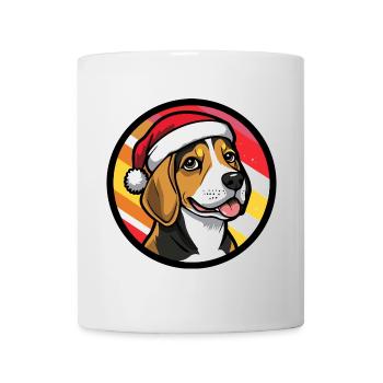 Beagle Dog Christmas Christmas - Mug - white - Front