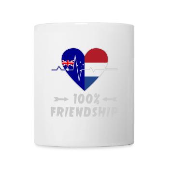 L'Australie et les Pays-Bas : amitié à 100 % - Mug blanc - blanc - Devant