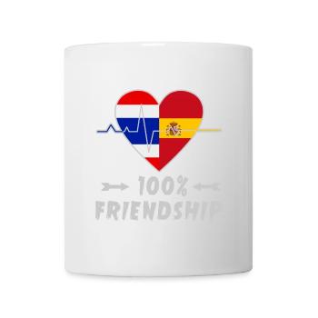 Thailand and Spain 100% friendship - Mug - white - Front