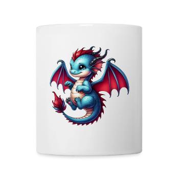 Drache - Tasse - Weiß - Vorne