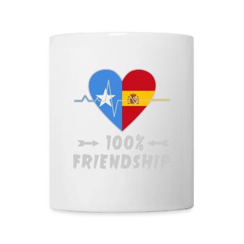 Somalia and Spain 100% friendship - Mug - white - Front