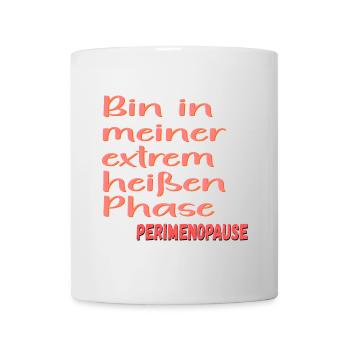 PERIMENOPAUSE HITZE - Tasse - Weiß - Vorne