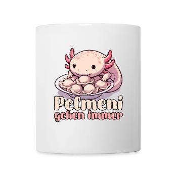 Axolotl Pelmeni gehen immer Geschenk - Tasse - Weiß - Vorne