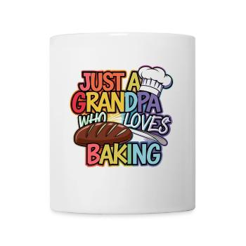 Grandpa is a baker, our grandpa likes to bake - Mug - white - Front