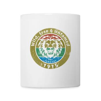 Sauvage, libre et indompté depuis 01/1975 - Mug blanc - blanc - Devant