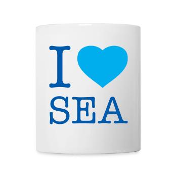 I LOVE SEA - Tasse - Weiß - Vorne