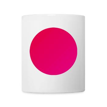 Circle in warm red - Mug - white - Front