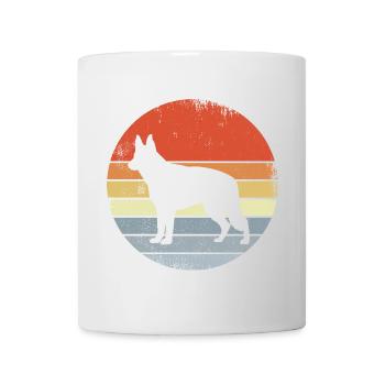 Berger allemand vintage - Mug blanc - blanc - Devant
