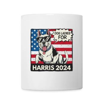 Chien Dames Pour Kamala Harris 2024 États-Unis Amérique - Mug blanc - blanc - Devant