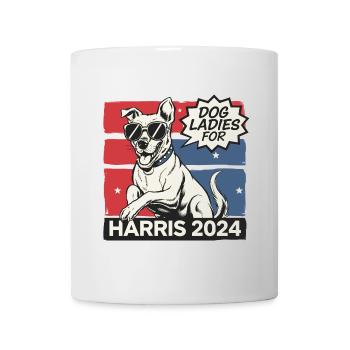 Chien Dames Pour Kamala Harris 2024 États-Unis Amérique - Mug blanc - blanc - Devant