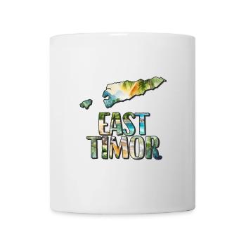 Aquarell Landkarte Osttimor - Tasse - Weiß - Vorne