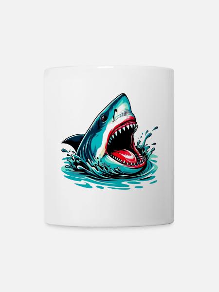Hai - Tasse - Weiß