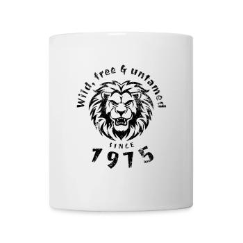 50th Birthday Wild, free & untamed since 1975 - Mug - white - Front