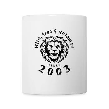 22nd birthday Wild, free & untamed since 2003 - Mug - white - Front