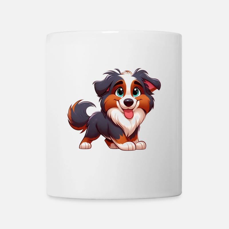 border collier 2 - Mug blanc - blanc