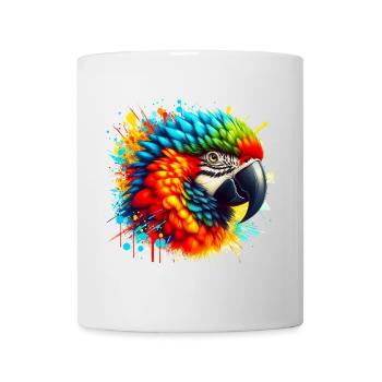 Papagei - Tasse - Weiß - Vorne