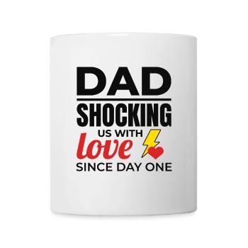 Papa électricien : nous choquer avec amour - Mug blanc - blanc - Devant