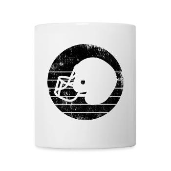 American Football Helm - Tasse - Weiß - Vorne