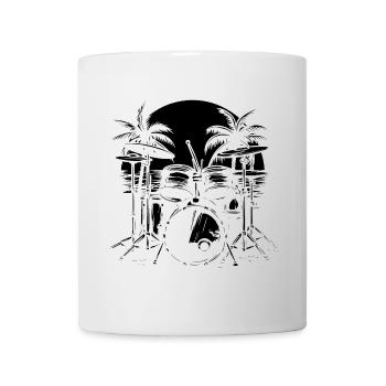 percussion - Mug blanc - blanc - Devant
