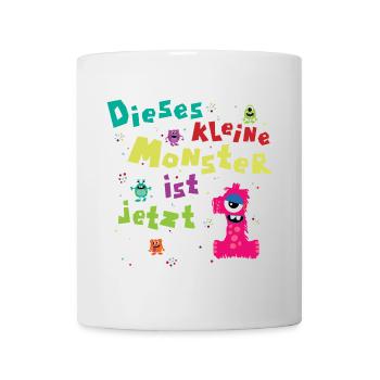 Dieses kleine Monster ist jetzt 1 Kindergeburtstag - Tasse - Weiß - Vorne