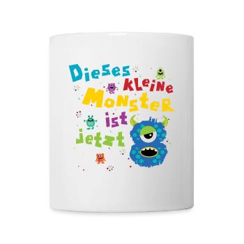 Dieses kleine Monster ist jetzt 8 Kindergeburtstag - Tasse - Weiß - Vorne