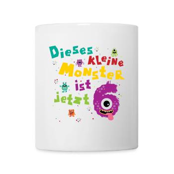 Dieses kleine Monster ist jetzt 6 Kindergeburtstag - Tasse - Weiß - Vorne
