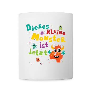 Dieses kleine Monster ist jetzt 4 Kindergeburtstag - Tasse - Weiß - Vorne