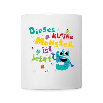 Dieses kleine Monster ist jetzt 5 Kindergeburtstag - Tasse - Weiß - Vorne
