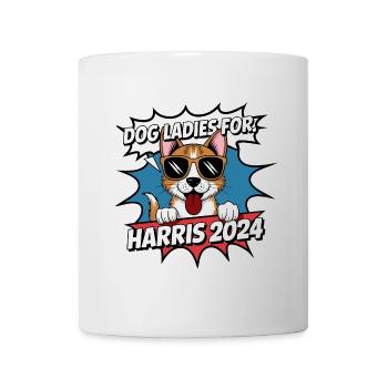 Chien Dames Pour Kamala Harris 2024 États-Unis Amérique - Mug blanc - blanc - Devant