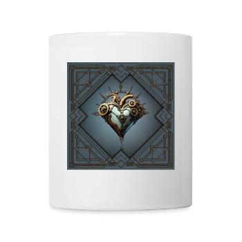 Fascinating steampunk heart - Mug - white - Front