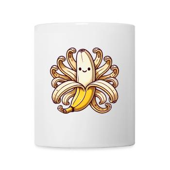 Verspielte OctoBanana Illustration - Tasse - Weiß - Vorne