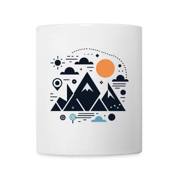Gebirge - Tasse - Weiß - Vorne