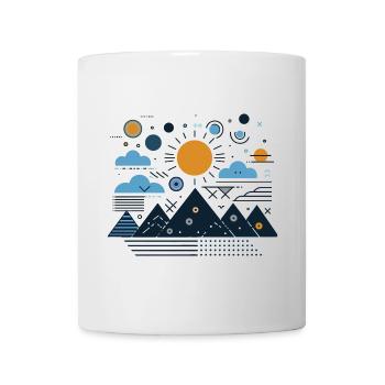 Gebirge - Tasse - Weiß - Vorne