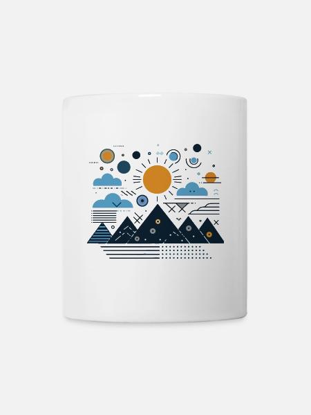 Montagnes - Mug blanc - blanc