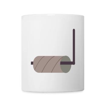 TOILET EMPTY TOILET PAPER ROLL - Mug - white - Front