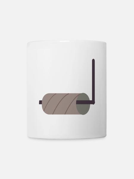 TOILETTE LEERE KLOPAPIERROLLE - Tasse - Weiß