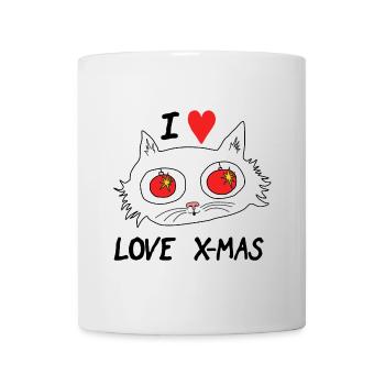 J’adore Noël Cat - Mug blanc - blanc - Devant