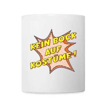 KEIN BOCK AUF KOSTÜME - Tasse - Weiß - Vorne