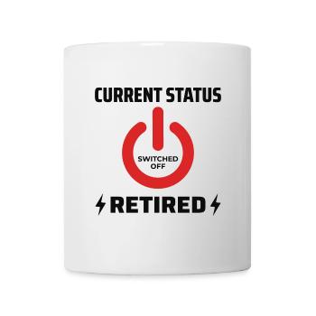 Retired Electrician: Current Status Proud - Mug - white - Front