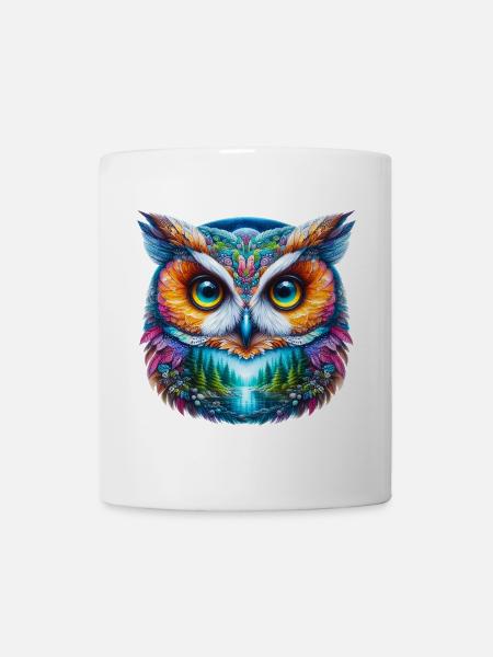 Eule - Tasse - Weiß